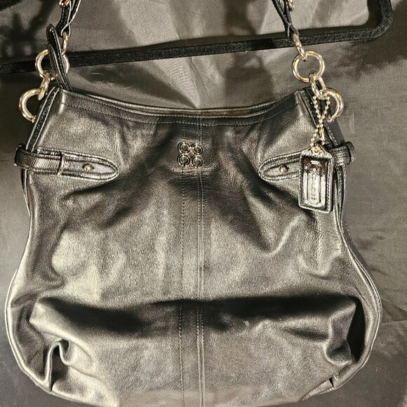 Vintage Coach black soft leather bag. - Picture 1 of 8